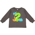 thumbnail image 3 of Inktastic Dinosaur Party-second Birthday Boys or Girls Long Sleeve Toddler T-Shirt, 3 of 5