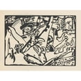 thumbnail image 2 of Wassily Kandinsky 24x19 Gold Ornate Framed and Double Matted Museum Art Print Titled - Sounds Pl.24 (1913), 2 of 4