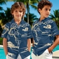 thumbnail image 3 of Uourmeti Chinese Style Print Boy's Summer Beach Outfits Quick Dry Button Down Tropical Shirt Blouse and Shorts Set 2026 Hawaiian Outfit for Kids Size 4 Year, 3 of 7