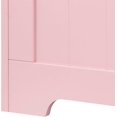 thumbnail image 3 of HYYOP Storage Chest, 30 inches Chest Box Organizer with 2 Safety Hinges, Wooden Entryway Storage Bench, Pink, 3 of 8