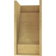 thumbnail image 4 of 12"W x 12"D x 24"H Wide Alpine Rough Cedar Woodgrain TimberThane Corbel, Primed Tan, 4 of 6