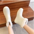 thumbnail image 4 of Women'S Winter Plush Adult Water Shoes Anti-Skid Short Rubber Boots Warm Rain Boots, 4 of 6