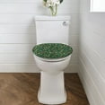 thumbnail image 2 of ZUXONGSY Christmas Tree Lights Flannel Toilet Cover Washroom Toilet Bowl Dust Cover with Elastic Bottom Soft Skin Friendly Toilet Protective Cover Stain-Resistant Xmas Decor, 2 of 6