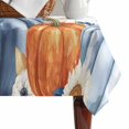 thumbnail image 4 of Orange Blue Pumpkins Fall Table Cloth Waterproof Tablecloths, Thanksgiving Eucalyptus Vintage Tablecloth Dining Table Cover for Kitchen Party Tabletop Outdoor, Rectangle Tablecloth 52x70 Inch, 4 of 9
