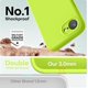 thumbnail image 4 of Funda de Silicona Premium, Forro de Microfibra Suave, a Prueba de Golpes, para iPhone 16e/17e 6.1", Verde Fluorescente, 4 of 7
