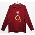thumbnail image 1 of Retro Long Sleeve Jersey Red Arsenal Football Uniform, 1 of 2