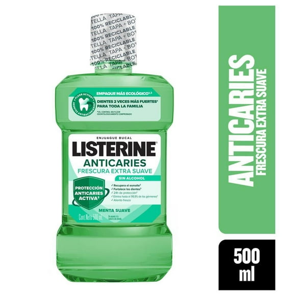 Enjuague bucal Listerine Anticaries Zero menta 500 ml