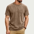 thumbnail image 2 of JAJAHO Mens T Shirt Distressed Washed Casual Pocket Tee Summer Raglan Short Sleeve Solid Color Vintage Tshirts Soft Tops, 2 of 4