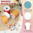 thumbnail image 3 of Uxcell Nylon Cords, Bracelet String Braided Nylon Thread for Jewelry Making Light Blue, 3 of 6