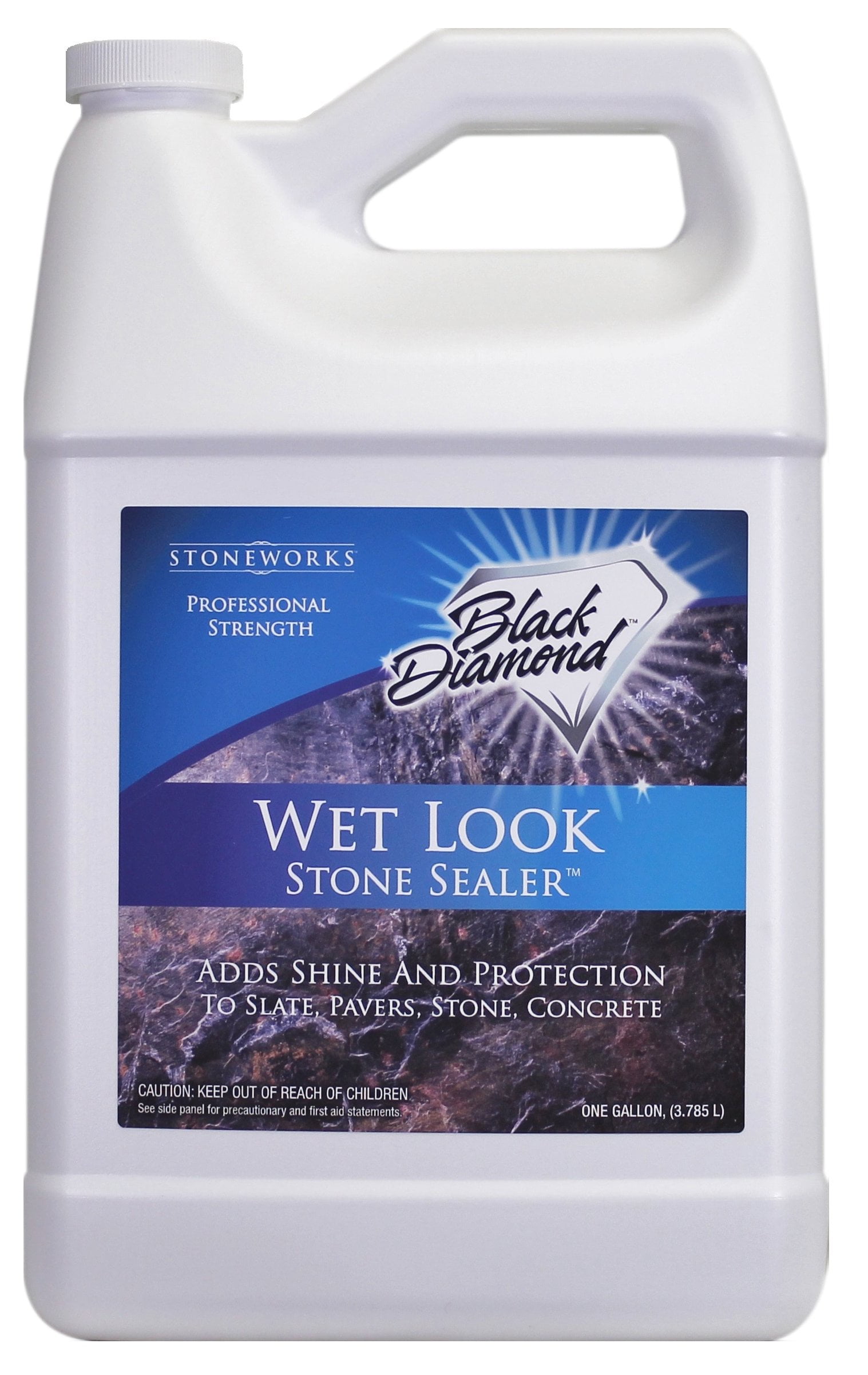 Wet Look Natural Stone Sealer. Black Diamond Stoneworks.1 Gallon