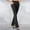#1 Black, variant on Ladies Pants Women's Dress Pants for Work Elastic Waist Pull on with Pockets Straight Trousers Gray L