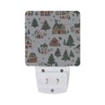 thumbnail image 5 of Yayeee LED Plug in Night Light for The Home with Auto Dusk to Dawn Light Sensors, 2 Pack, Brown Christmas House, 5 of 6