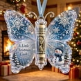 thumbnail image 3 of Christmas Cash Gift Ornament, Acrylic Christmas Butterfly Shaped Souvenir Money Holder, Seasonal Festive Hanging Printed Tree Keepsake Pendant, Funny Xmas Tree Hanging Ornament Decor, 3 of 8
