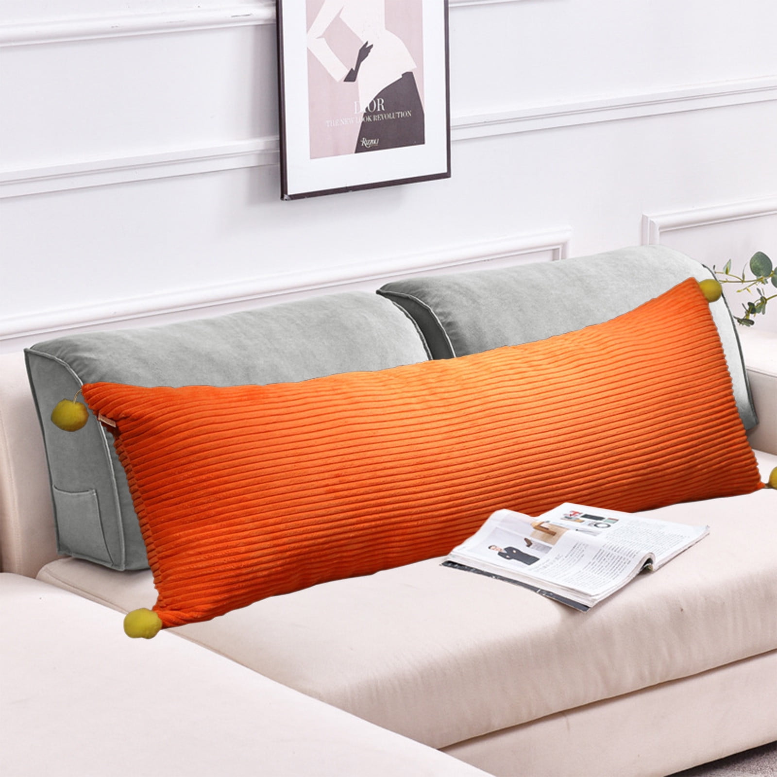 BGZLEU Body Pillow,Full Rayon Bamboo Fiber Pillow - Long Cuddle Size for Pregnancy, Side, & Stomach Sleepers,Foam Body Pillow for Side Sleeper,Huggable Long Body Pillow for Adults