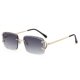 thumbnail image 4 of Gafas de sol con borde invertido y corte cuadrado sin marco, gafas de sol de moda para fotografía callejera, 4 of 6