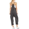 thumbnail image 2 of Lahloya Maternity Jumpsuit for Women, Wide Leg With Pockets,Casual Summer Overalls Jumpers Spaghetti Strap Baggy Long Pants Rompers with Pockets, 2 of 12