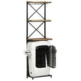 thumbnail image 3 of vidaXL Wine Rack Wine Bar Cabinet with Glass Rack Tractor Bar Solid Wood Mango, 3 of 16