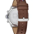 thumbnail image 3 of Tommy Hilfiger Chronograph 1791807 Blue Dial Brown Leather Strap 46MM Mens Watch, 3 of 4