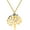 gold-heart, variant on Gold Plated Family Tree of Life Necklace Stainless Steel , Mustard Seed Pendant for Women Y637 (Gold-Heart)