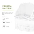 thumbnail image 2 of Supvox Bird Feeding Box Safe Plastic Easy to Clean for Parrots and Small Birds 2Pcs, 2 of 6