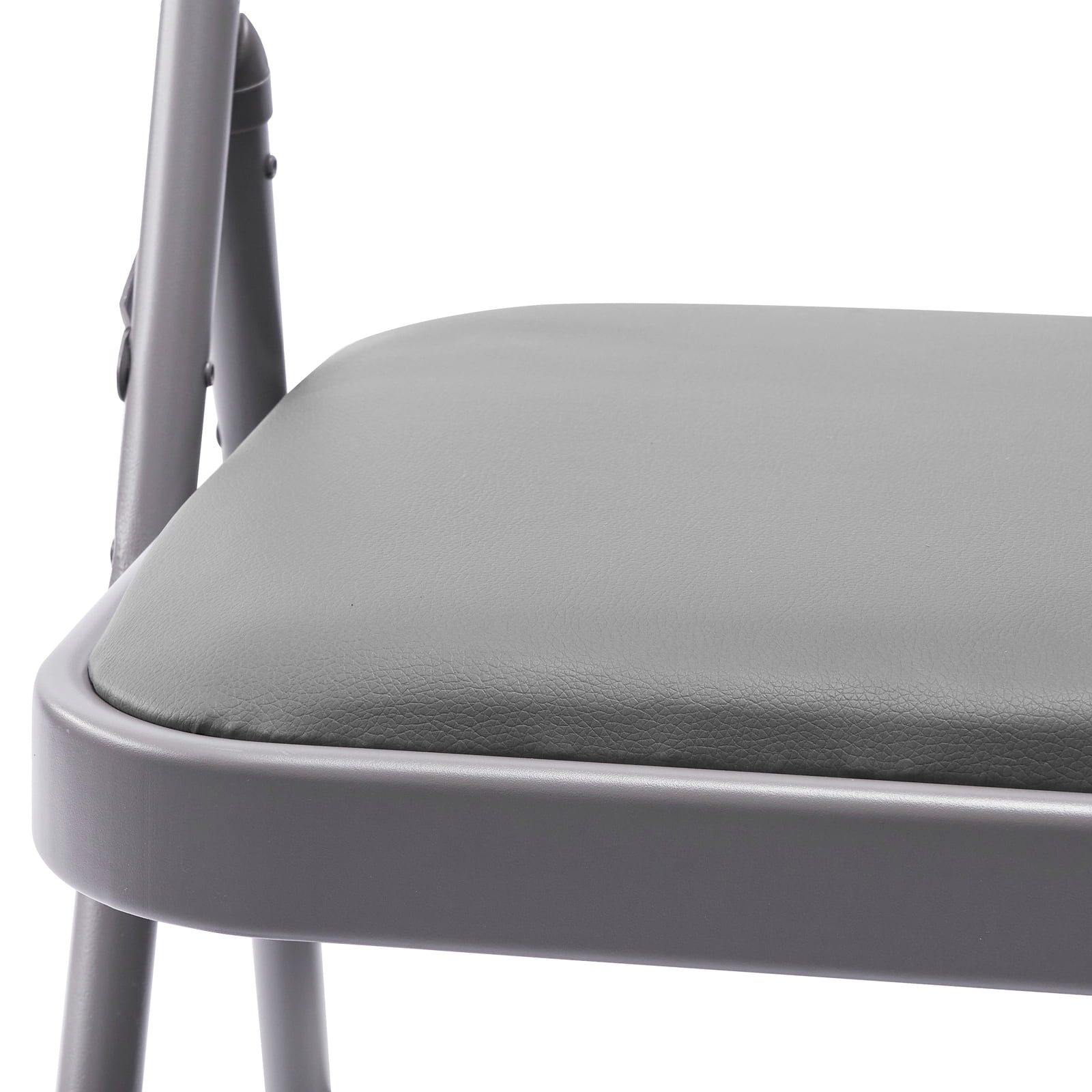 VTOY 2-Pack Folding Chairs with Padded Cushion and Back Metal Foldable Chairs with Comfortable Cushion for Home and Office, for Indoor and Outdoor Events