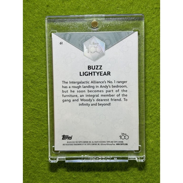 Buzz LightYear DISNEY 100 PURPLE REFRACTOR #/299 ToyStory CARD