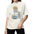 thumbnail image 2 of Retro Design Graphic Women's Off White T-Shirt, 2 of 3
