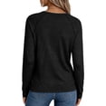 thumbnail image 4 of MexChoioe Womens Long Sleeve Tops Basic Tees Summer Outfits Early Fall Fashion Tunic Dressy Casual Blouses Trendy Sweatshirt for Women, 4 of 7