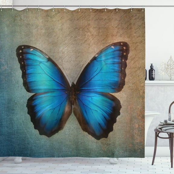 Ambesonne Beige Shower Curtain, Grunge Style Victorian, 69"Wx84"L, Multicolor