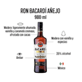 thumbnail image 3 of Caja de 12 Ron Bacardi Añejo 980 ml, 3 of 5