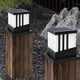 thumbnail image 4 of Lámpara de pilar solar de borde, lámpara de pilar impermeable para exteriores, lámpara de pared de villa, lámpara decorativa para patio y paisaje, 4 of 5