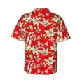 thumbnail image 3 of Goofa Lilies Flowers Hawaiian Shirt for Men, Unisex Summer Beach Casual Short Sleeve Button Down Shirts,Aloha Tropical Floral print shirt-XX-Large, 3 of 9