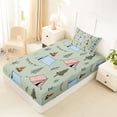 thumbnail image 4 of Erosebridal Happy Camping Tent Twin Sheet Sets 3pcs For Kids Teens,Boys Girls Adventure Theme Tent Bedding, 4 of 5