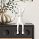 thumbnail image 2 of Figurita de Conejo Estatua Sentado Ornamento Escultura Adorno de Cerámica con Diseño Creativo Adecuado para Decoración de Salón de Té Hotel Y Oficina Blanco, 2 of 4