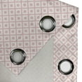 thumbnail image 5 of Ambesonne Geometric Grommet Curtain, Squares Polka Dots, 50" x 54", Pale Pink White, 5 of 6