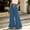 33# Dark Blue, variant on Wide Leg Palazzo Pants for Women Summer Boho Smocked High Waisted Ruffle Hem Beach Flowy Pants Cropped Trousers Gaucho Petite Pull On Pants White L