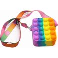 thumbnail image 1 of Fidget Toys It Cartoon Unicorn Messenger Bag for Girls, Silicone Coin Purse, Cheap one-Click Bubble Fidget Sensory Toys to Relieve Stress, School and, 1 of 4