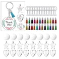 thumbnail image 3 of Acrylic Keychain Colorful Tassels and Key Rings with Chain Ornament Pendants Keychain Discs for DIY Making Supplies Materials, 3 of 8