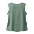thumbnail image 4 of Linen Tank Tops for Women Summer Casual Sleeveless Cotton Shirts Comfy Loose Fit Lightweight Gauze Cami Blouses, 4 of 6