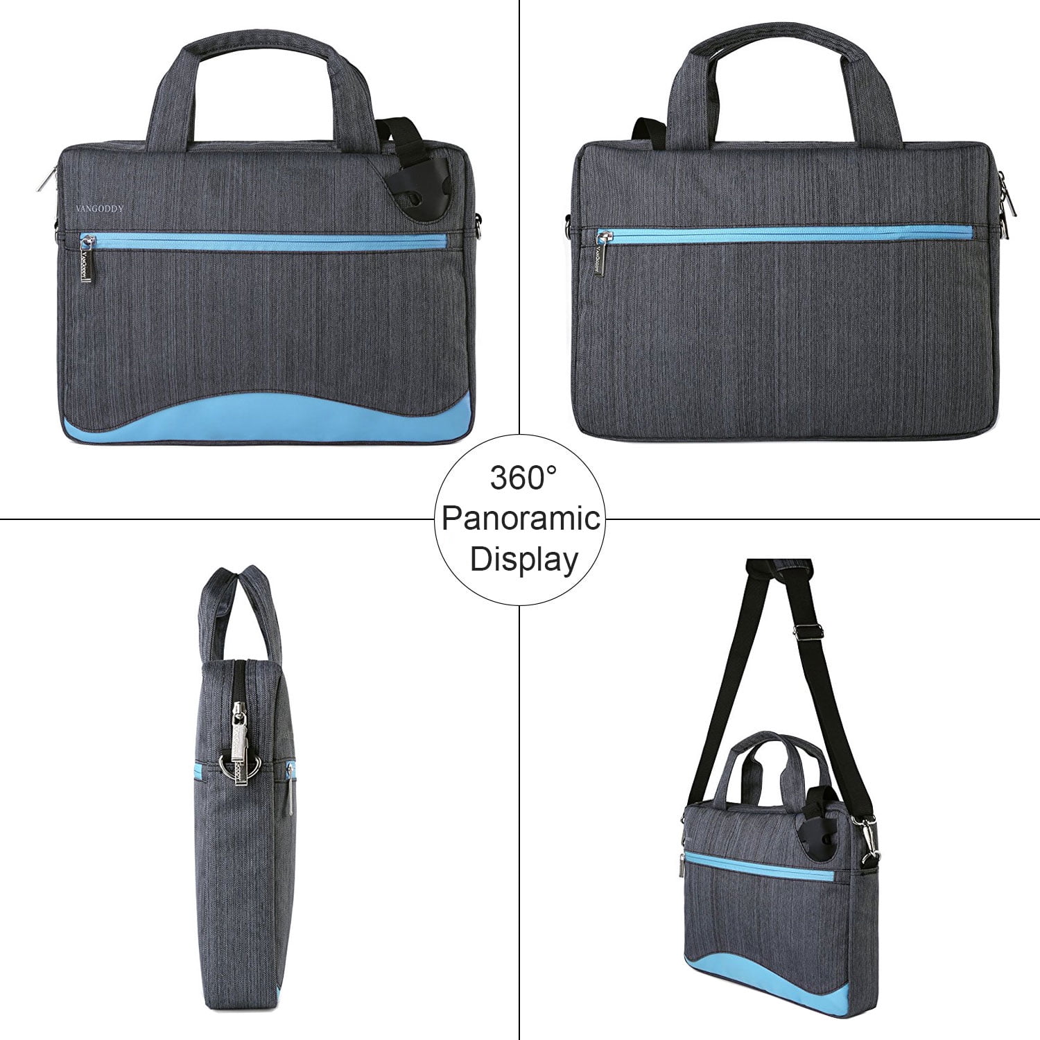 Unisex Laptop Shoulder Bag Messenger Bag 13 Inch for Men Women Compatible with 13 13.3 inch MacBook Pro MacBook Air Notebook Computer