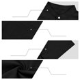 thumbnail image 6 of hotojiny Mens 2 Piece Outfits Casual Summer Vacation Beach Wear Classic Fit Button down Shirt with Straight Leg Pants Set(Black,Small), 6 of 7