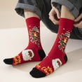 thumbnail image 4 of Luxalzxs Ugly Christmas Socks Cotton Holiday Socks Winter Warm Crew Socks Funny Colorful Socks for Women Men, 4 of 4