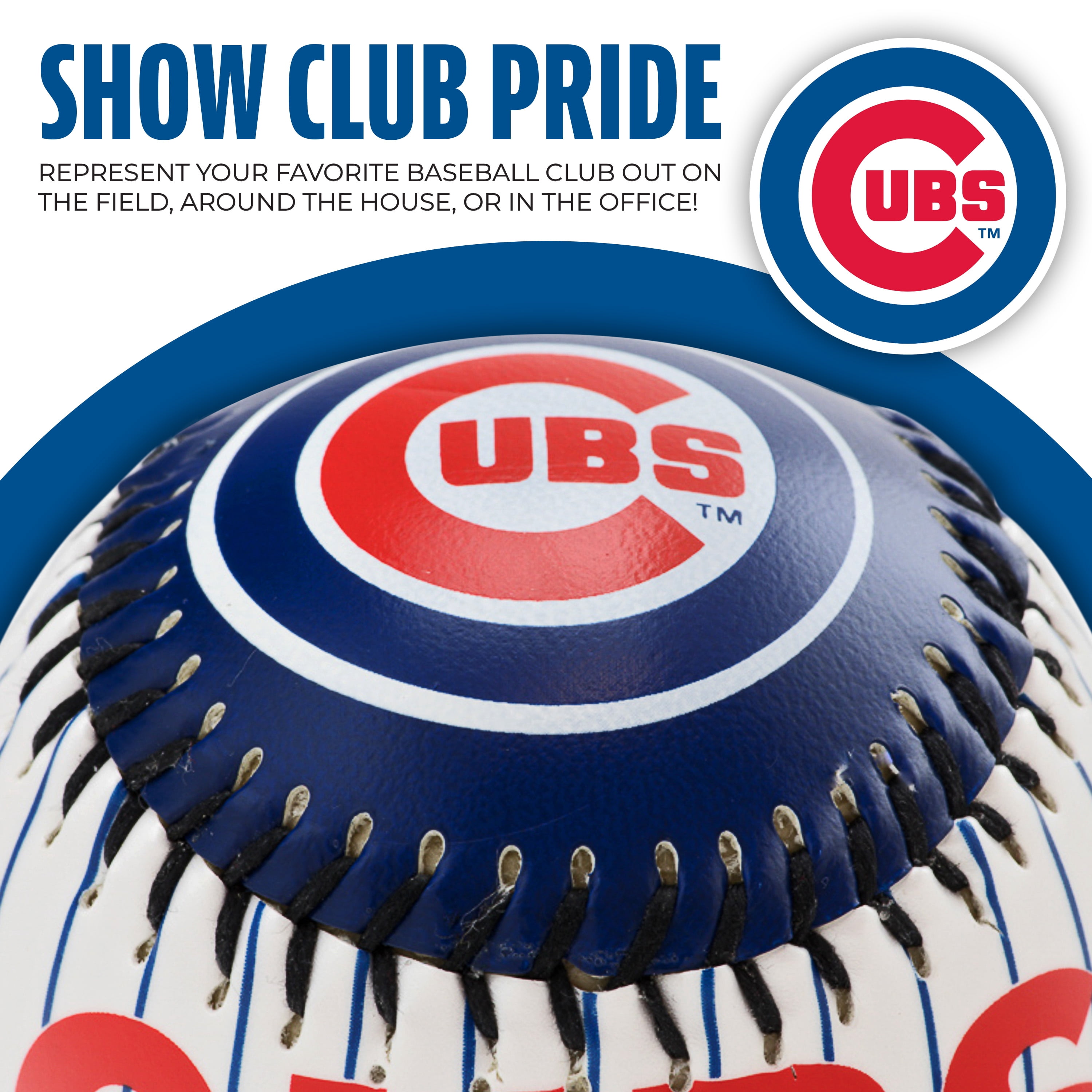 Franklin Sports MLB Chicago Cubs Soft Strike Baseball, Gloss/Pearl