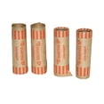 thumbnail image 3 of The Coin-Tainer Quarter Preformed Coin Wrappers, Orange & Brown, 3 of 3