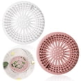 thumbnail image 4 of Tapón de agua para el cabello Inteprter 2 unids/set malla de alta densidad TPR Blanco+Rosa, 4 of 6
