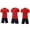 Red-3, variant on WhouRiu Boys Girls Athletic Outfits Short Sleeve Tees Shorts Set Kids Unisex Summer Training Clothes
