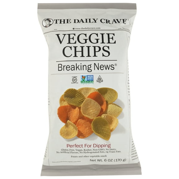 The Daily Crave Veggie Chips - Perfect For Dipping, 6 Oz