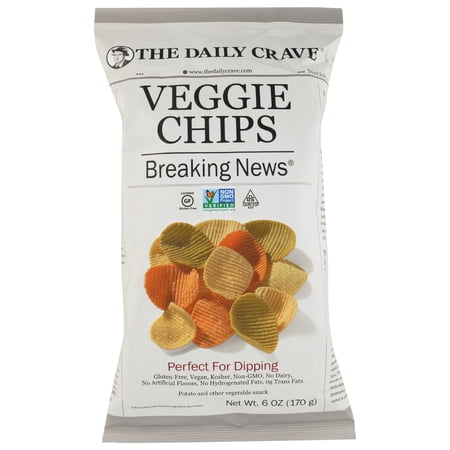 The Daily Crave Veggie Chips - Perfect For Dipping, 6 Oz