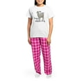thumbnail image 4 of CafePress - I'm A Llama Trapped In A Hu Women's Light Pajamas - Women's Short Sleeve Print T-Shirt and Pants Light Cotton Pajama Set, 4 of 7
