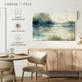 thumbnail image 5 of Elephant Stock Still Evening Waters Ii Wall Art - Horizontal Canvas Wall Art - Living Room Wall Decor - Abstract Canvas - Blue And Gray Decor By Carol Robinson - 30" x 20", 5 of 8